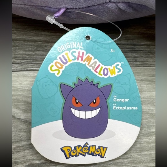 Squishmallows Pokemon Gengar 12" Purple New With Tags Rare Plush Toy Doll - Picture 8 of 16